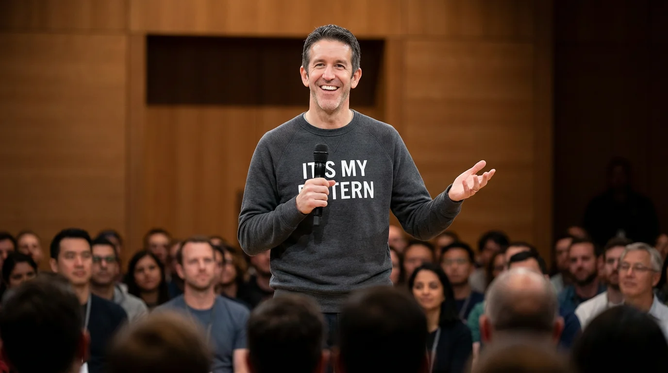 Ternus addressing Apple employees Monday morning.